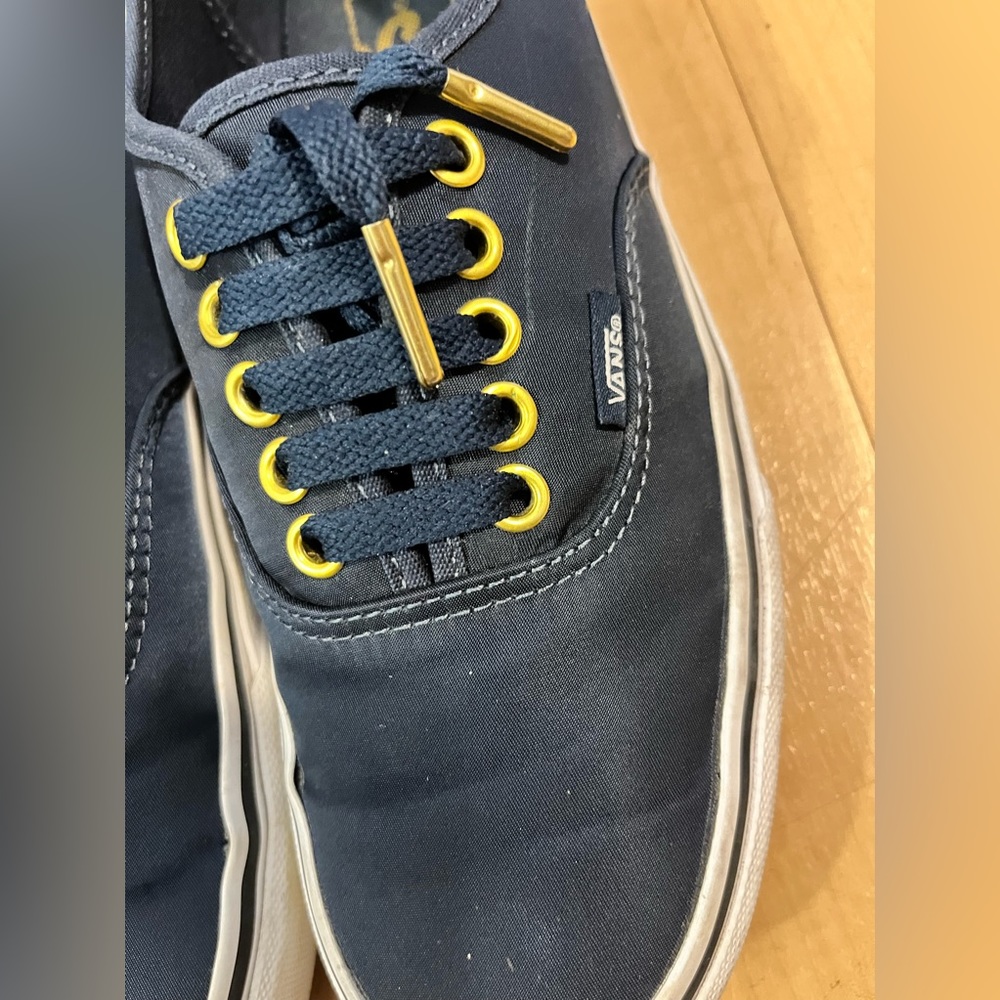 Vans Era SB Skateboarding Navy Skate Shoes Gold Hardware Lace - Picture 6 of 10